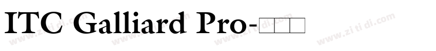 ITC Galliard Pro字体转换